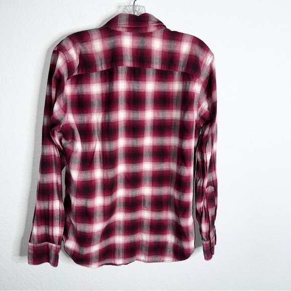 Abercrombie & Fitch Top Women Small Shirt Plaid Flannel Red Button Down S - Picture 3 of 7